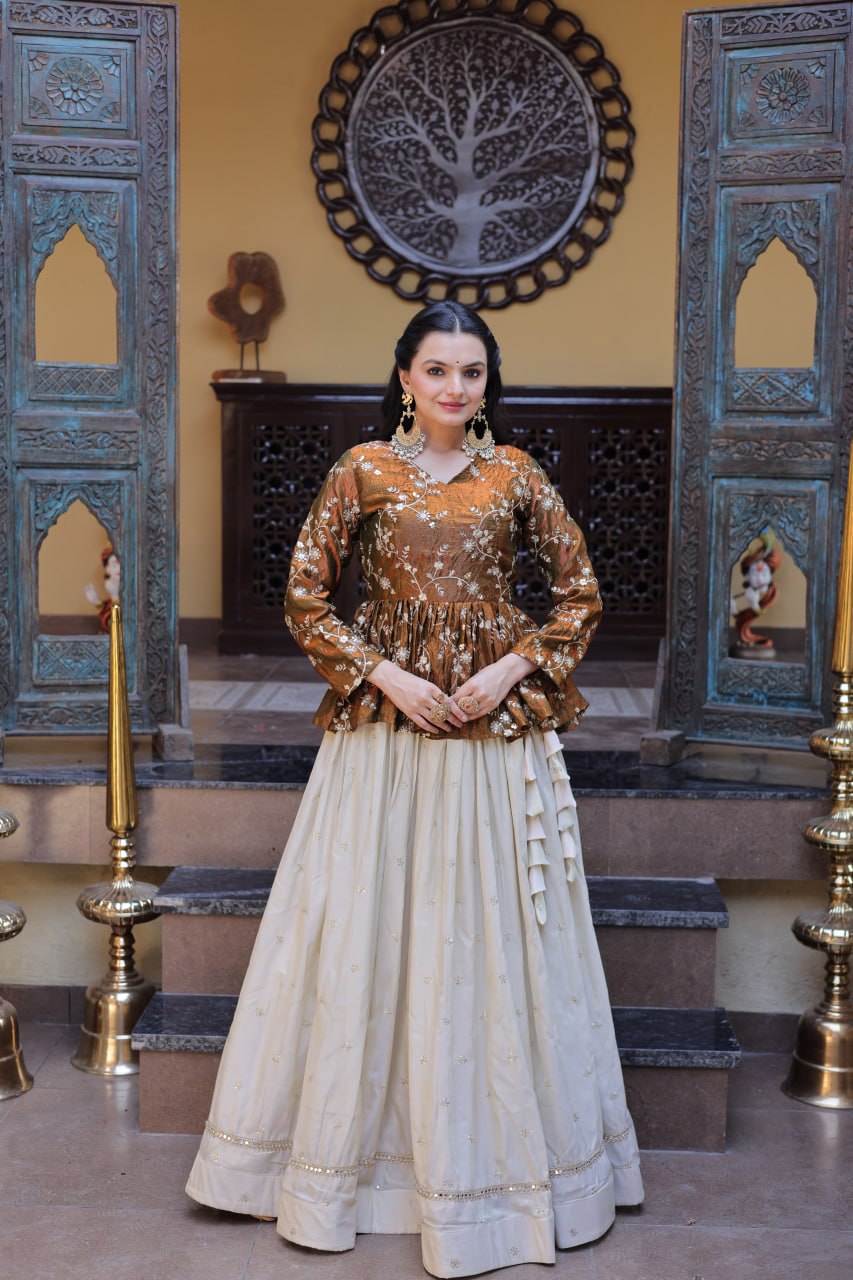 Cosmos Sequins Embroidered Lehenga Set