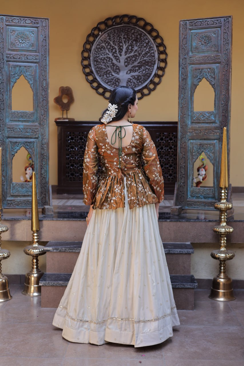Cosmos Sequins Embroidered Lehenga Set