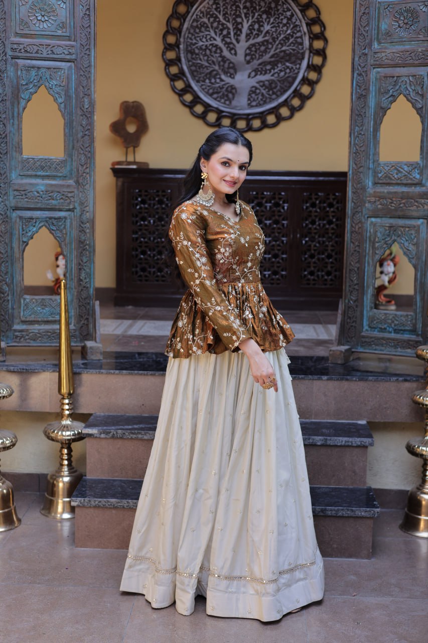 Cosmos Sequins Embroidered Lehenga Set