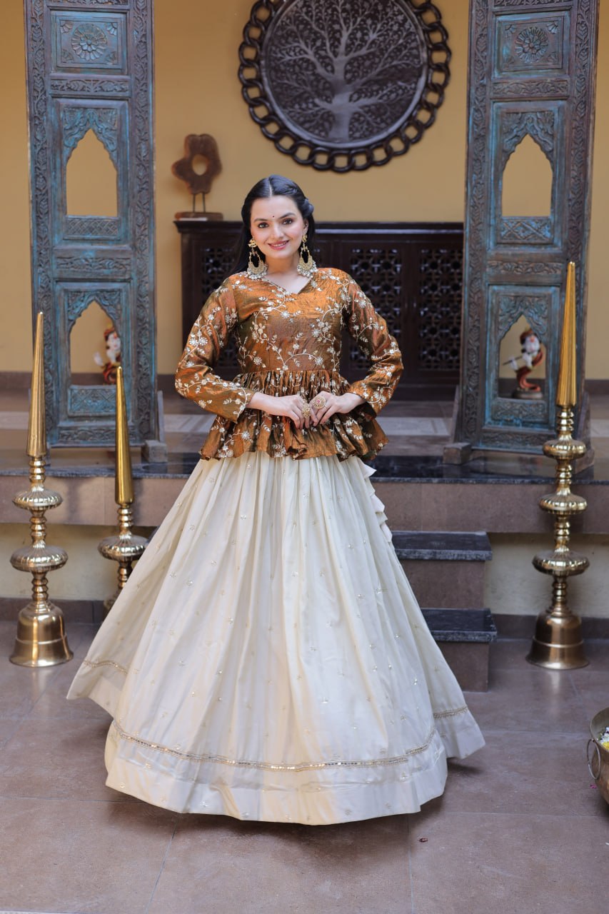 Cosmos Sequins Embroidered Lehenga Set