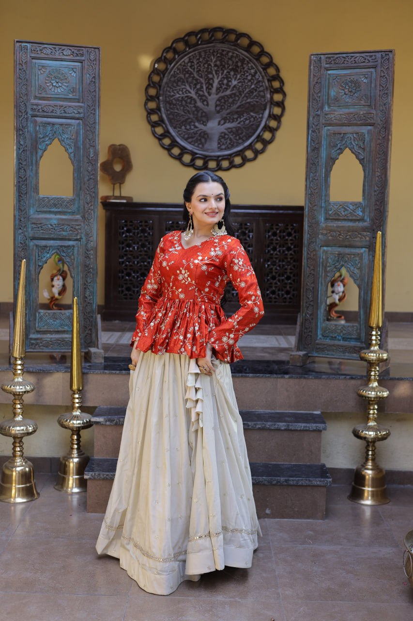 Cosmos Sequins Embroidered Lehenga Set