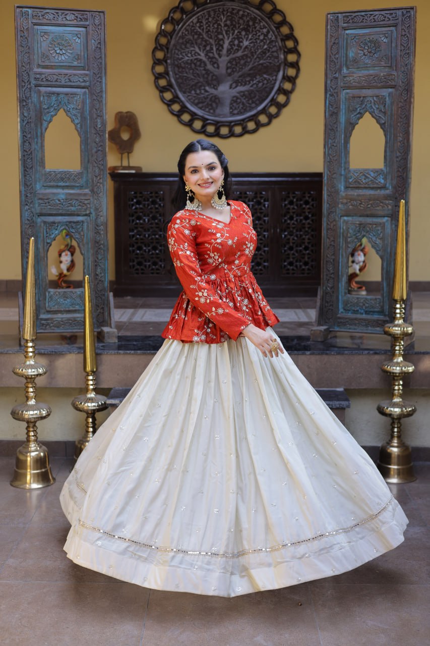 Cosmos Sequins Embroidered Lehenga Set