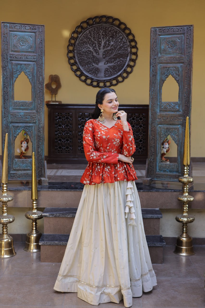 Cosmos Sequins Embroidered Lehenga Set