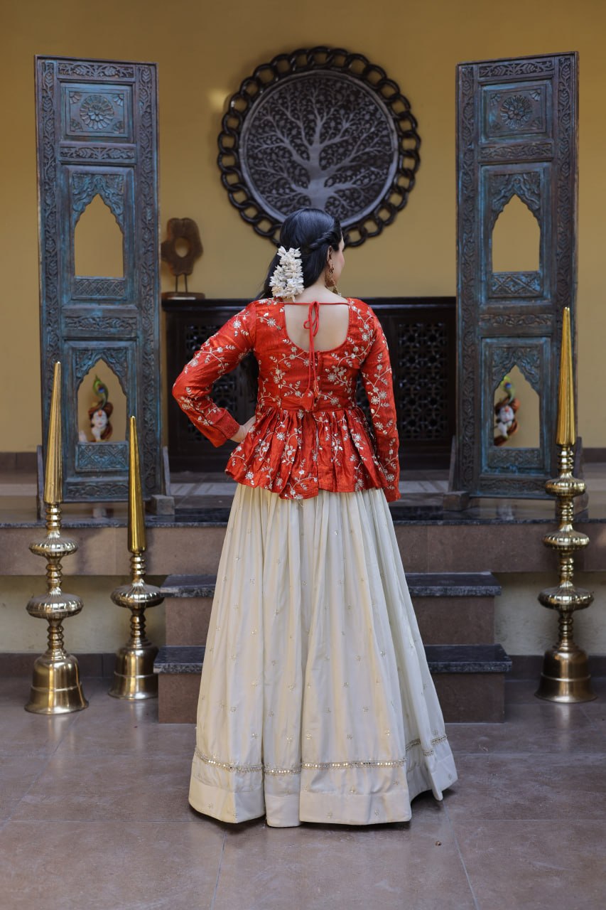 Cosmos Sequins Embroidered Lehenga Set