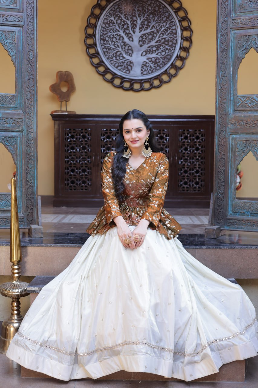 Cosmos Sequins Embroidered Lehenga Set