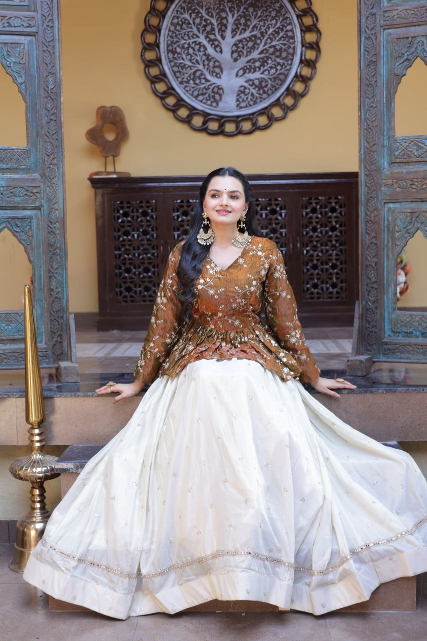 Cosmos Sequins Embroidered Lehenga Set