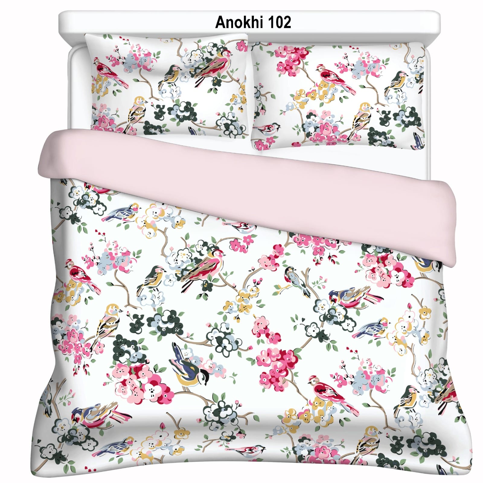Cotton Bedsheet 100x108 Inches with 2 Pillow Covers