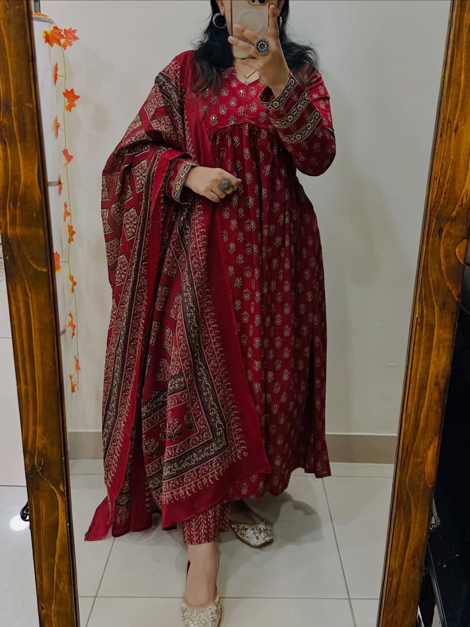 Cotton Kurti with Pant and Dupatta Set | 3 Piece