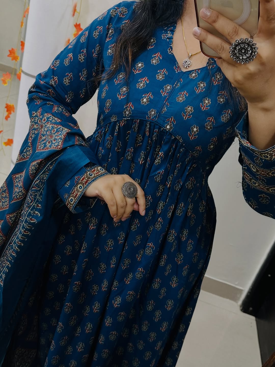 Cotton Kurti with Pant and Dupatta Set | 3 Piece