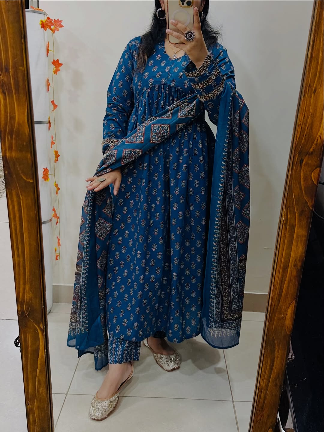 Cotton Kurti with Pant and Dupatta Set | 3 Piece