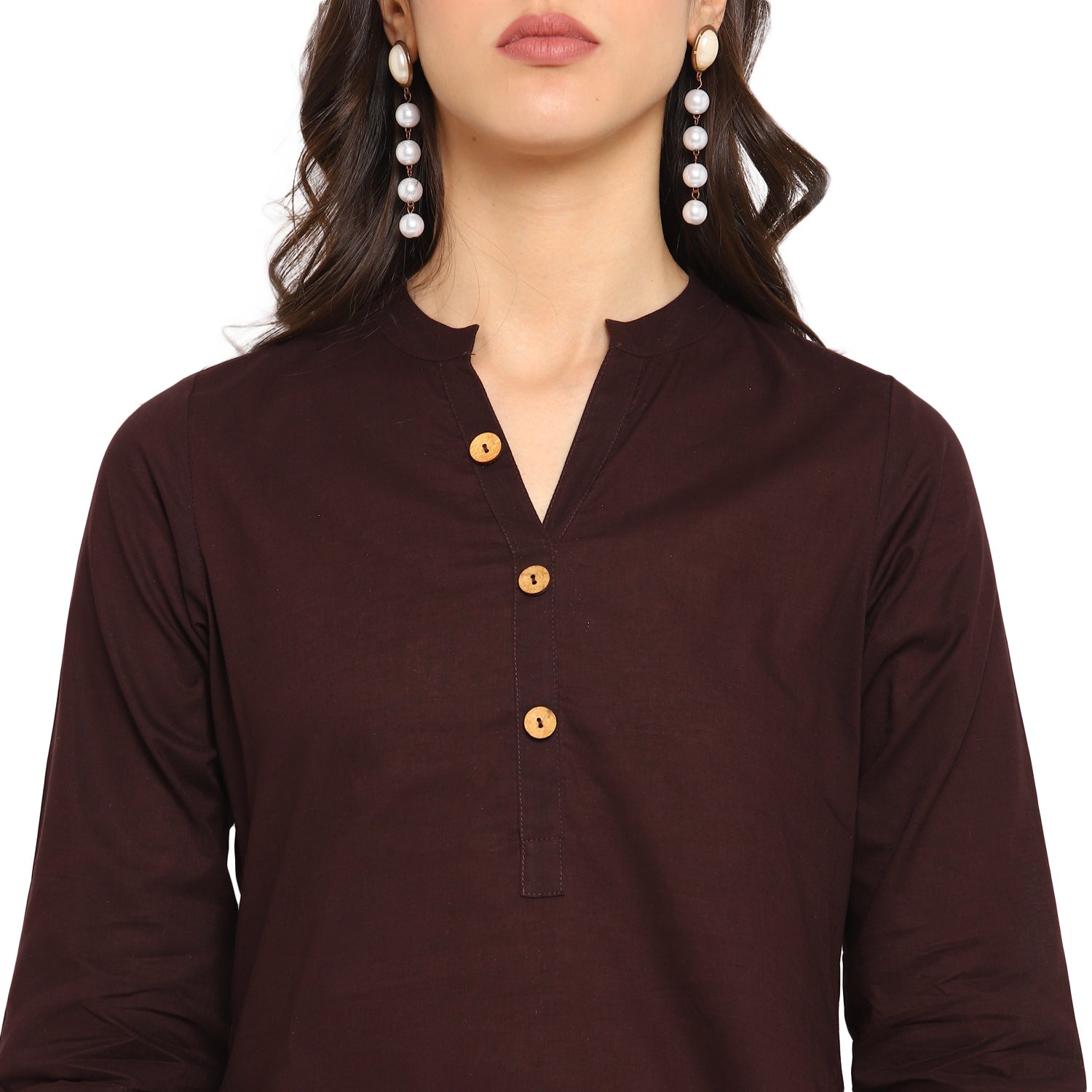 Cotton Kurti with Traditional Sleeves for Women