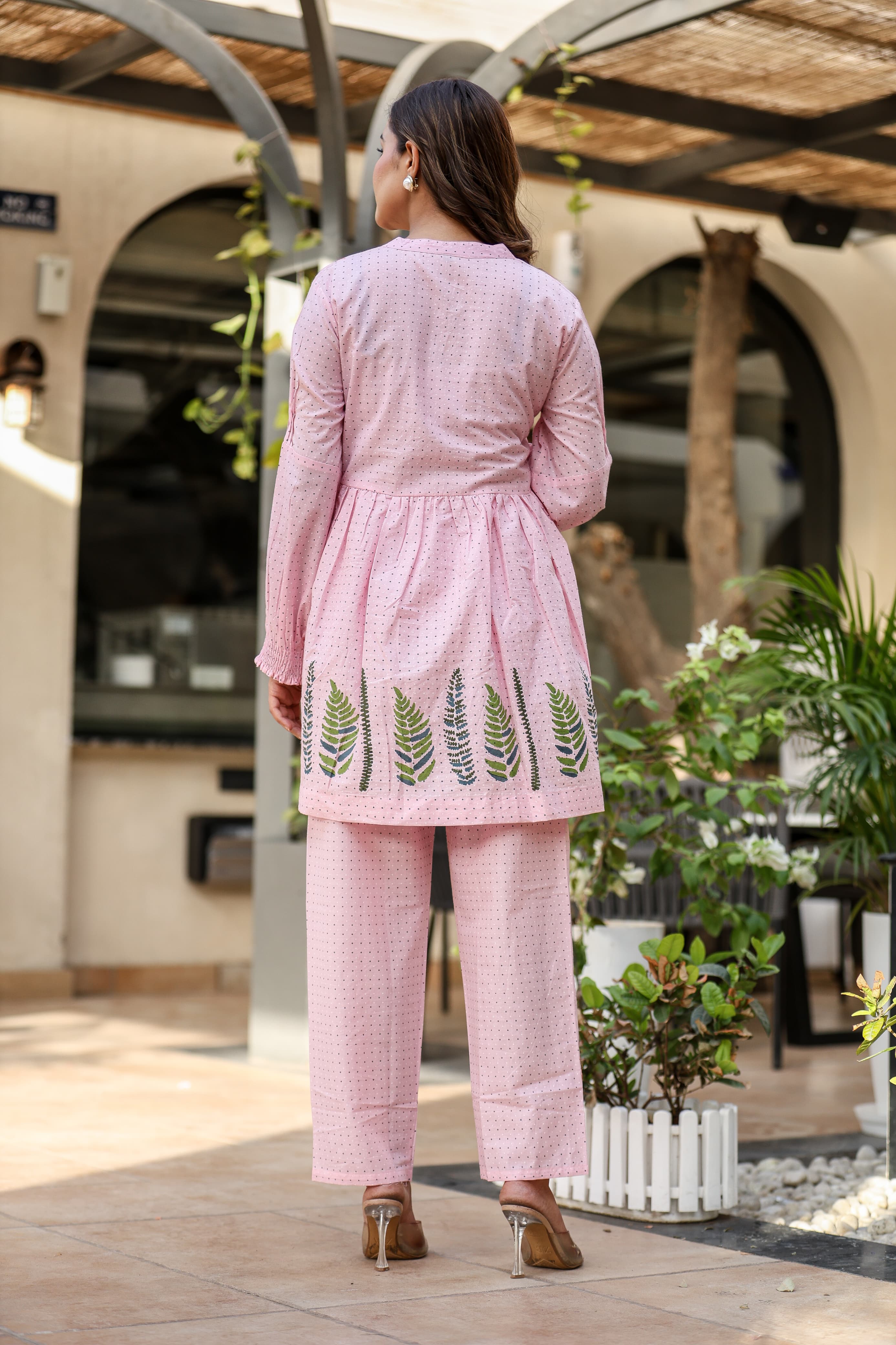 Cotton Polka Dot Printed Coord Set for Women