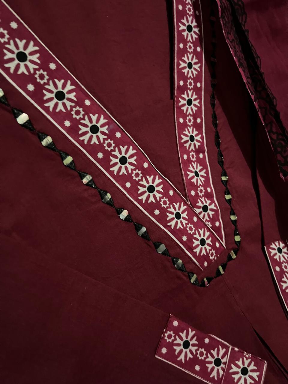 Cotton Printed Kurti Pant Set with Mulmul Dupatta for Women