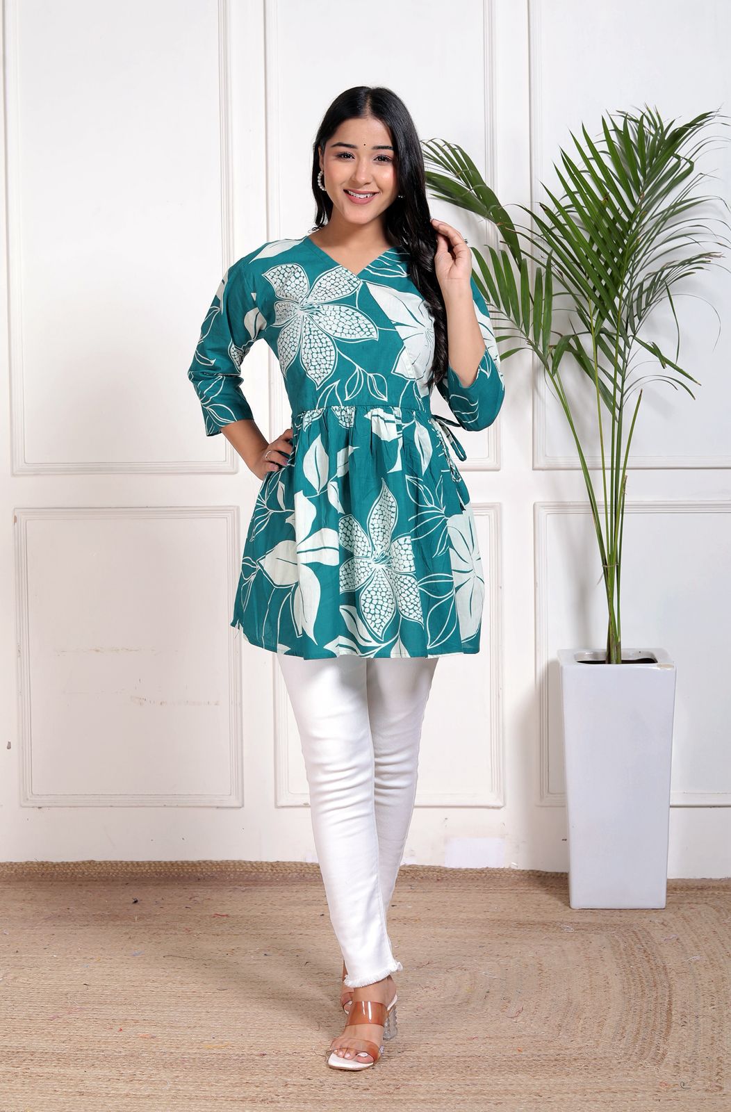 Cotton Top with Stretchable Dori for Women