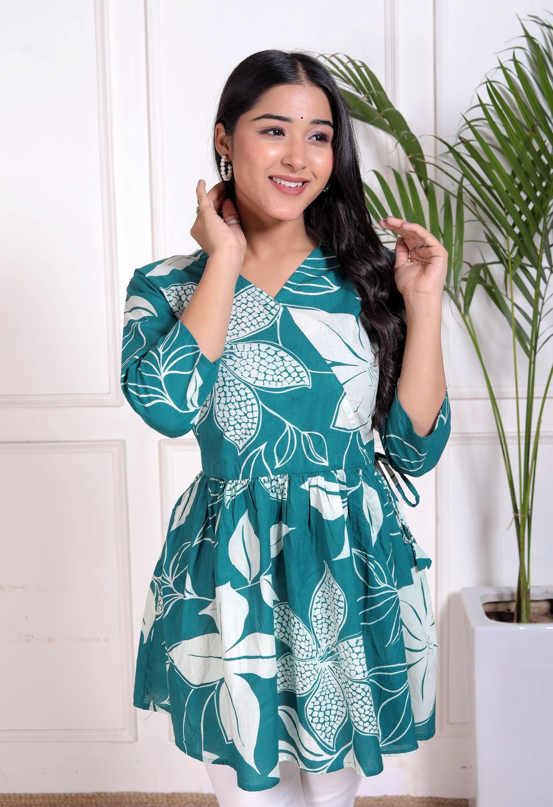 Cotton Top with Stretchable Dori for Women
