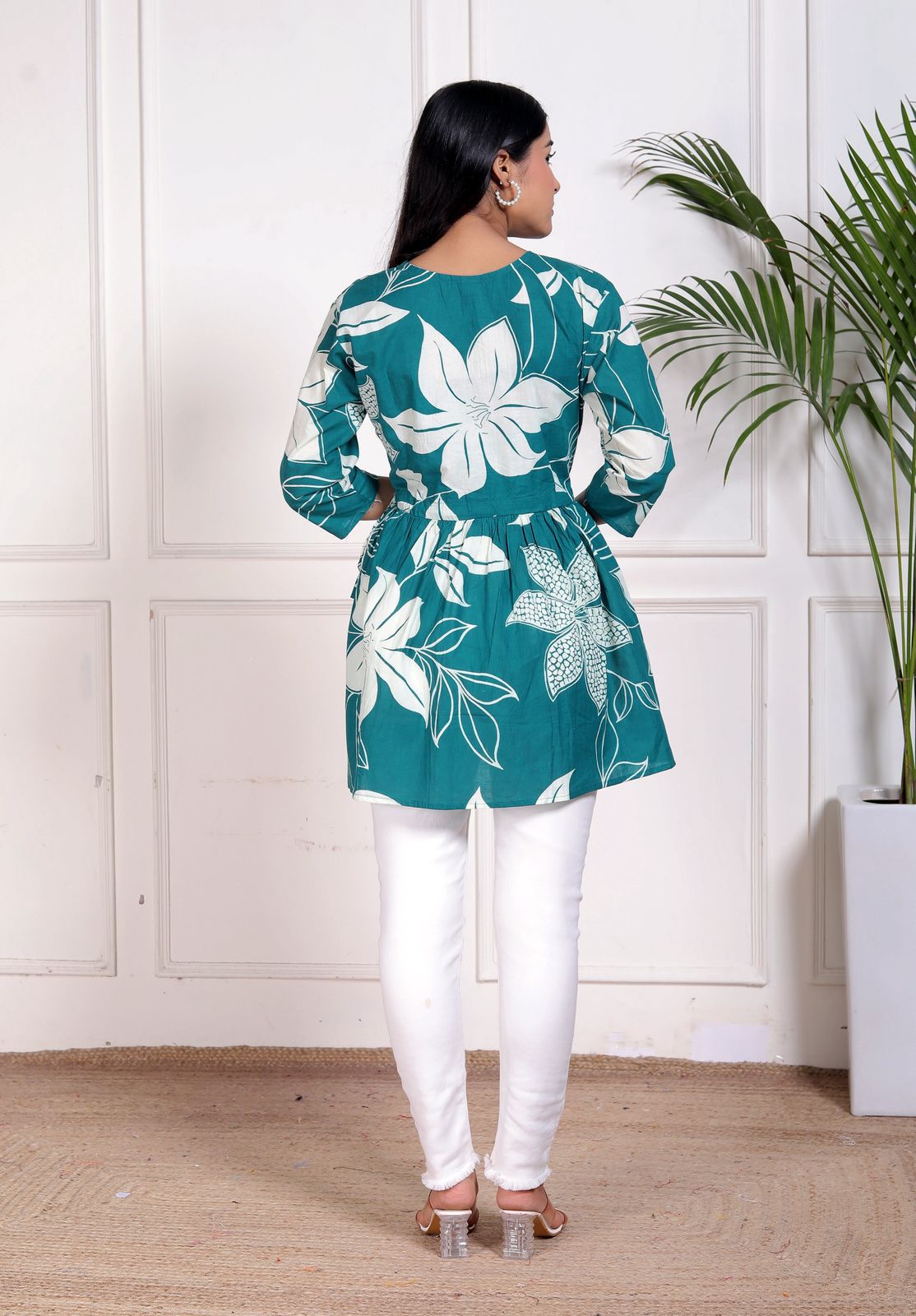 Cotton Top with Stretchable Dori for Women