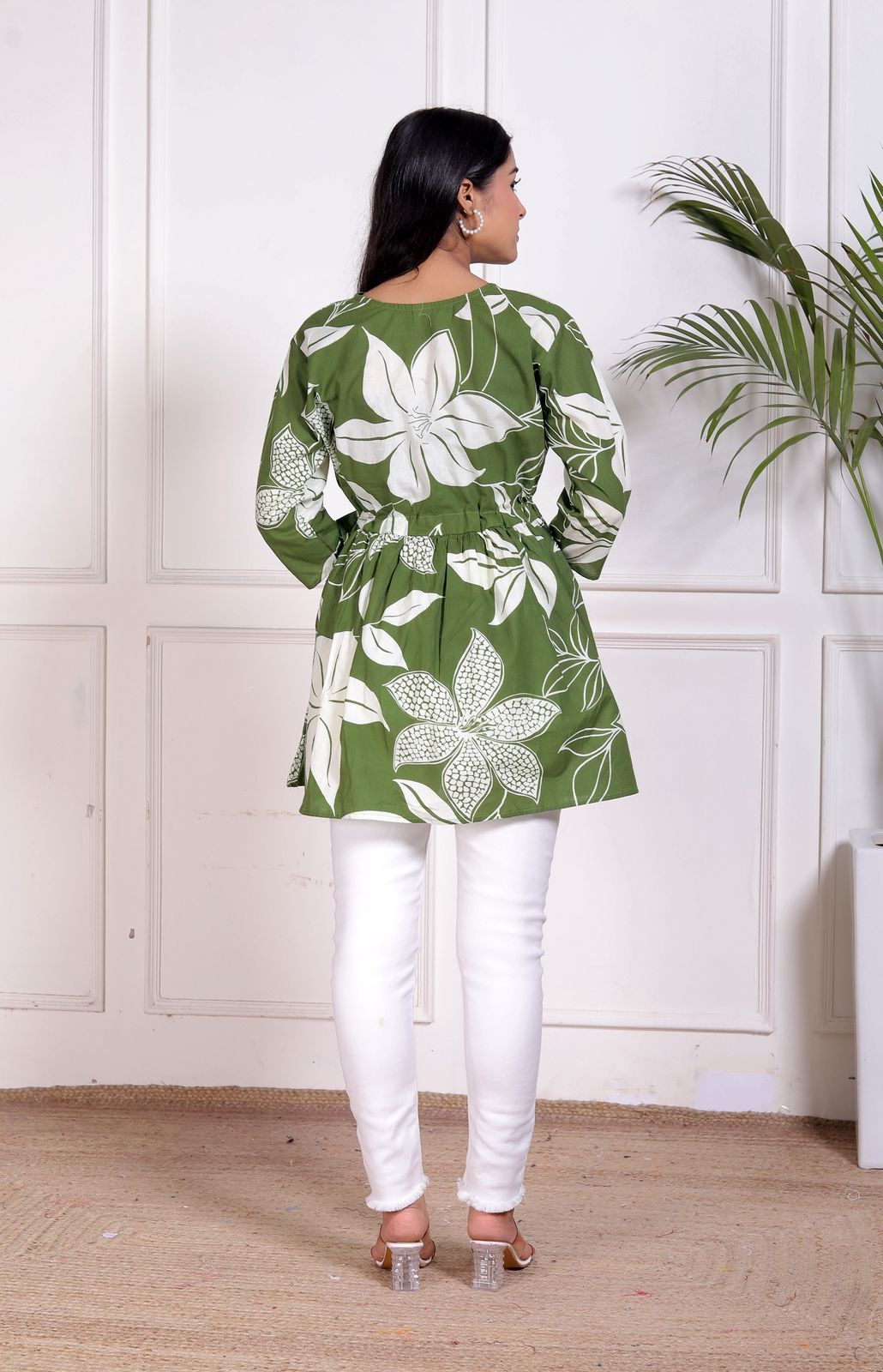 Cotton Top with Stretchable Dori for Women