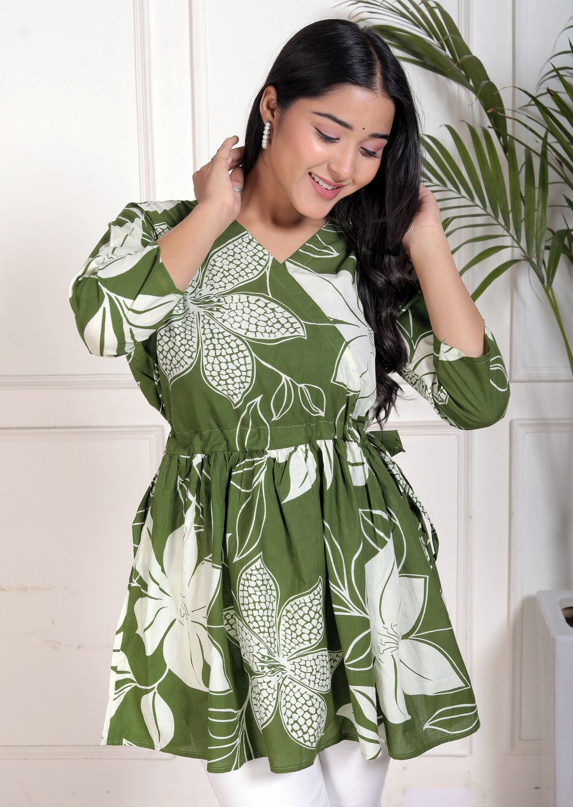 Cotton Top with Stretchable Dori for Women