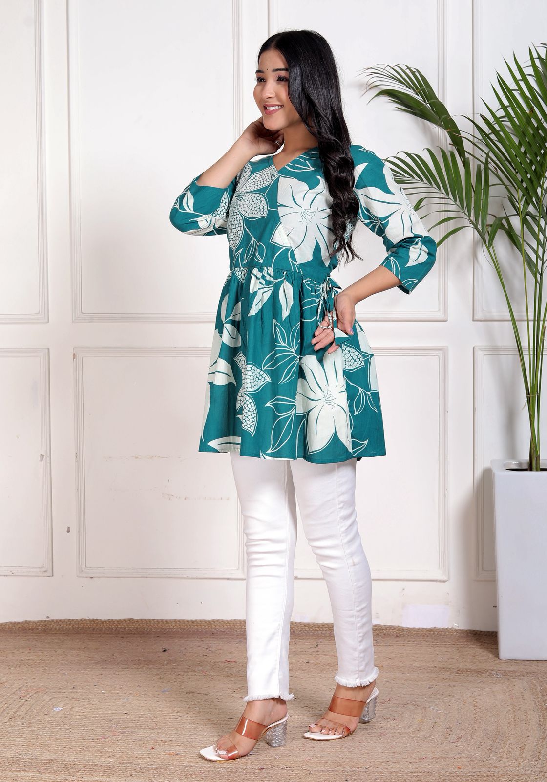 Cotton Top with Stretchable Dori for Women
