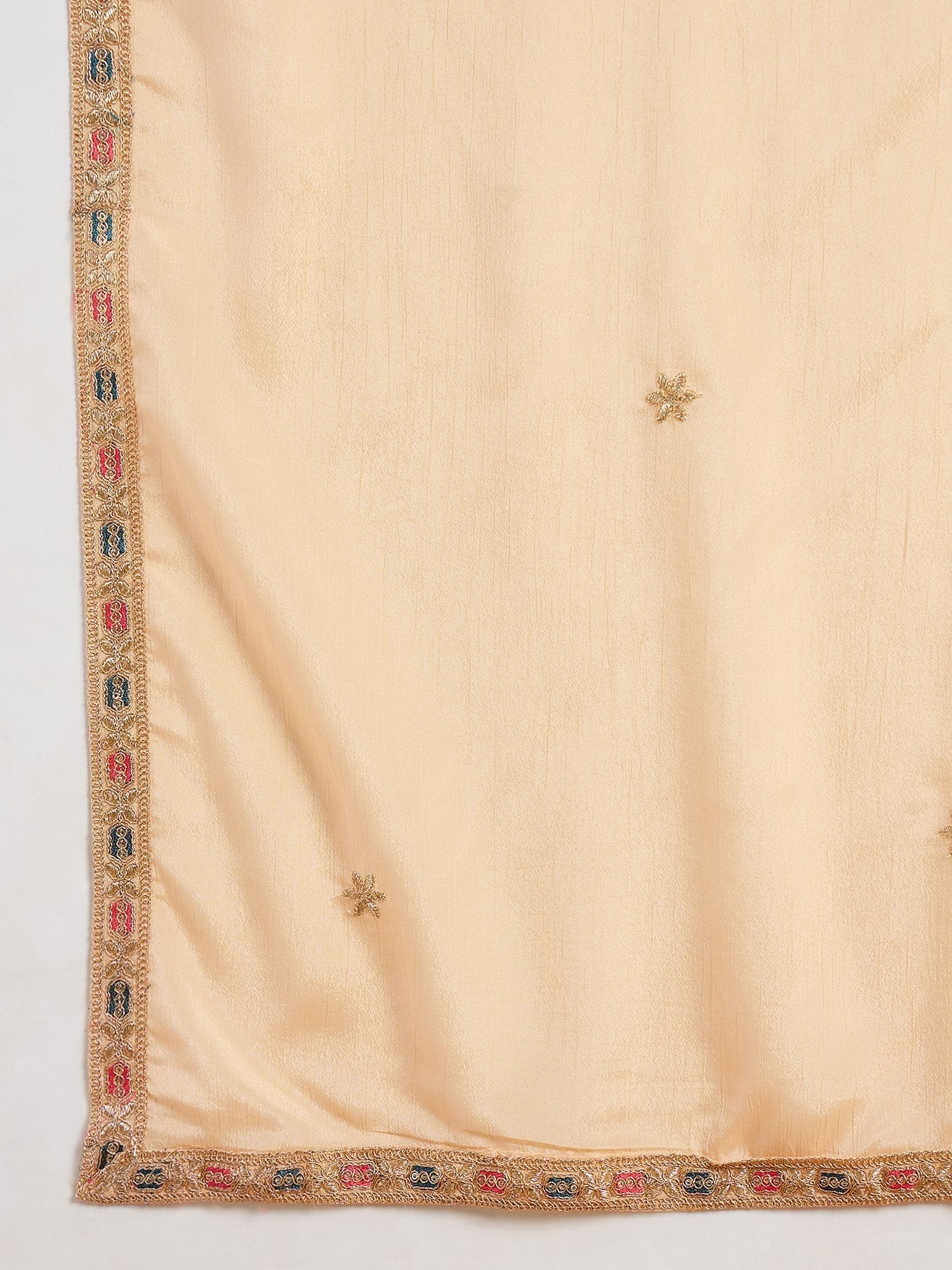 Cream Embroidered Lehenga Set