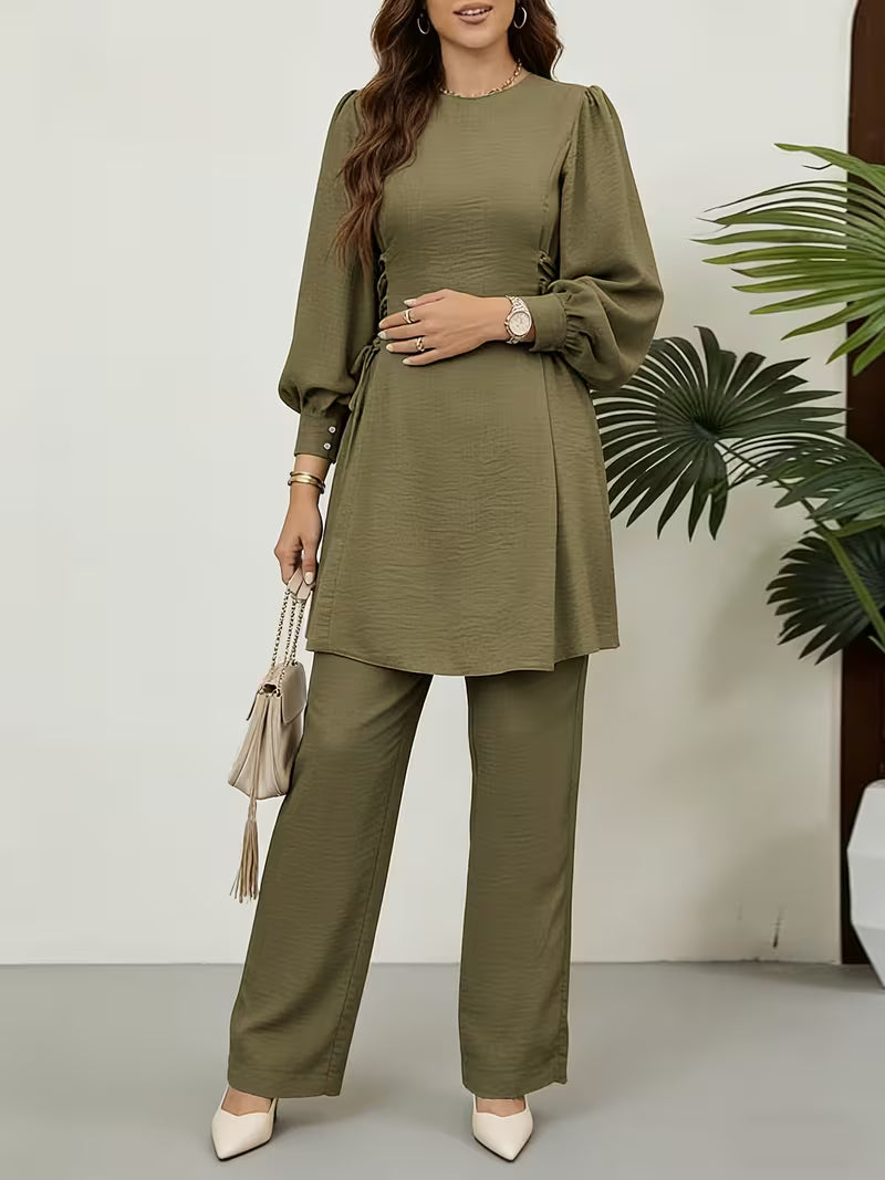 Middle Eastern Arabian 2pcs Abaya Set