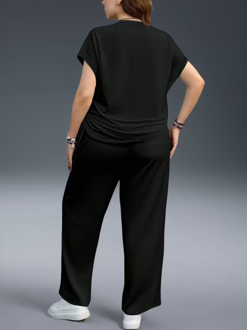 Plus Size Casual Comfort Set