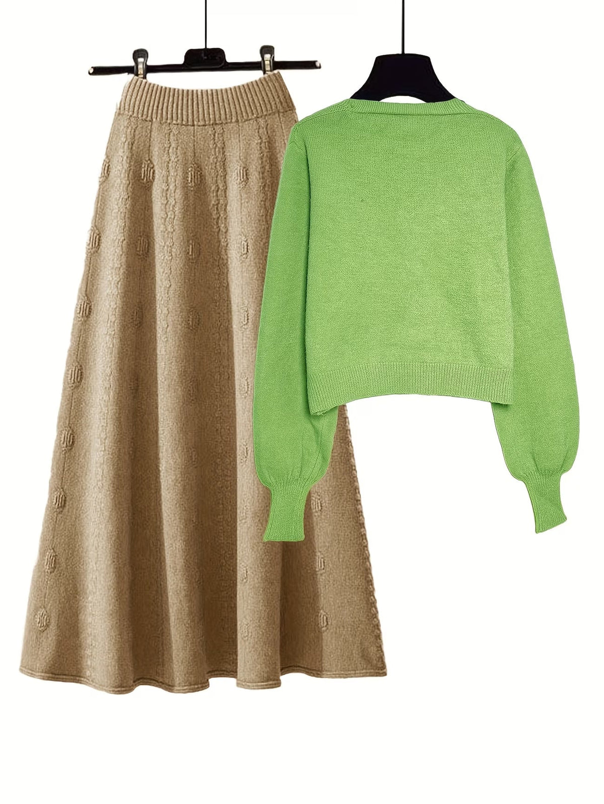 Women’s Knit Top & Skirt Set