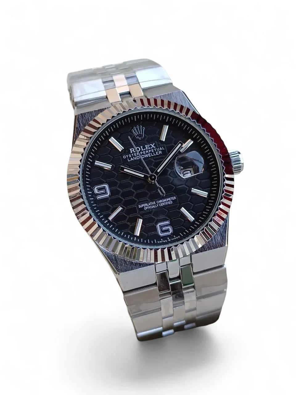 Role_x Land Dweller Silver/Black Watch