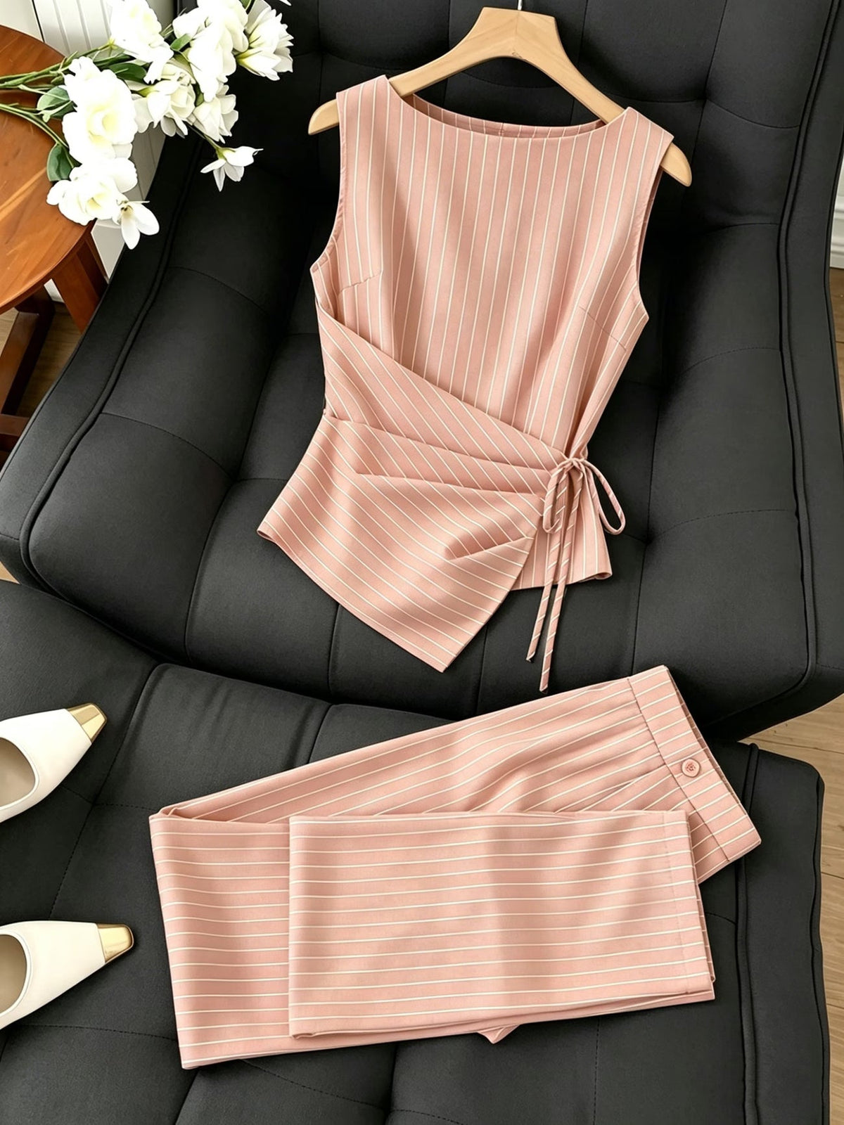 Luxe Pinstripe Co-Ord Set🖤