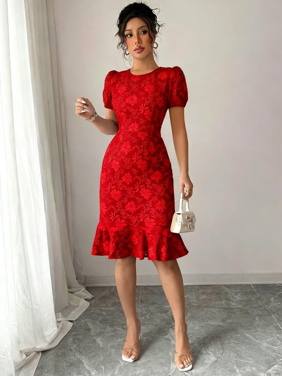 Women’s Summer Floral Bodycon Party Dress