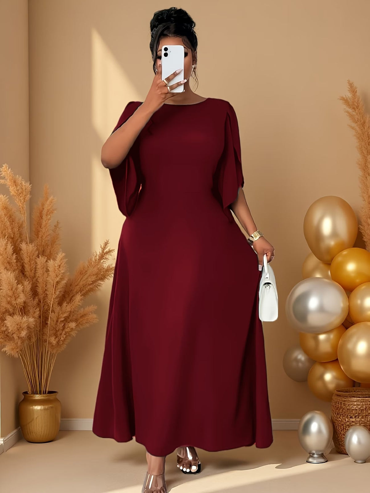 Elegant Asymmetrical Flare Dress