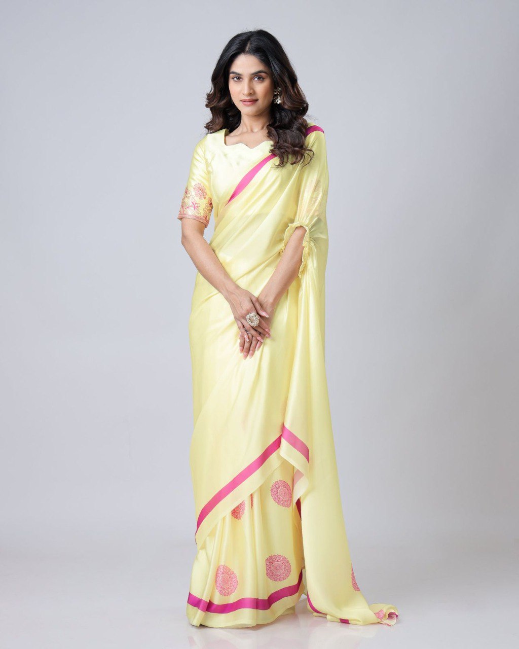 Designer New Launch – Freehand Saree with Handsfree Mandala Innovation