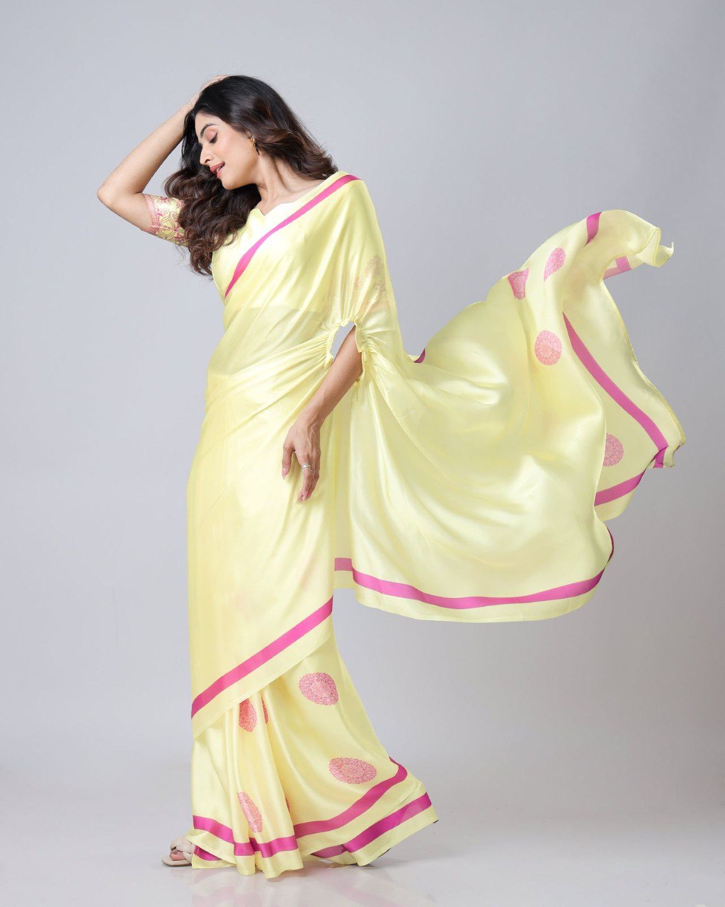 Designer New Launch – Freehand Saree with Handsfree Mandala Innovation