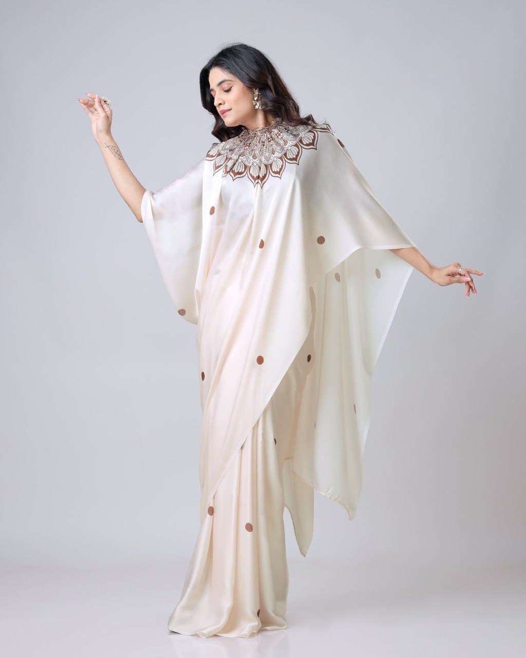 Designer New Launch – Freehand Saree with Handsfree Mandala Innovation