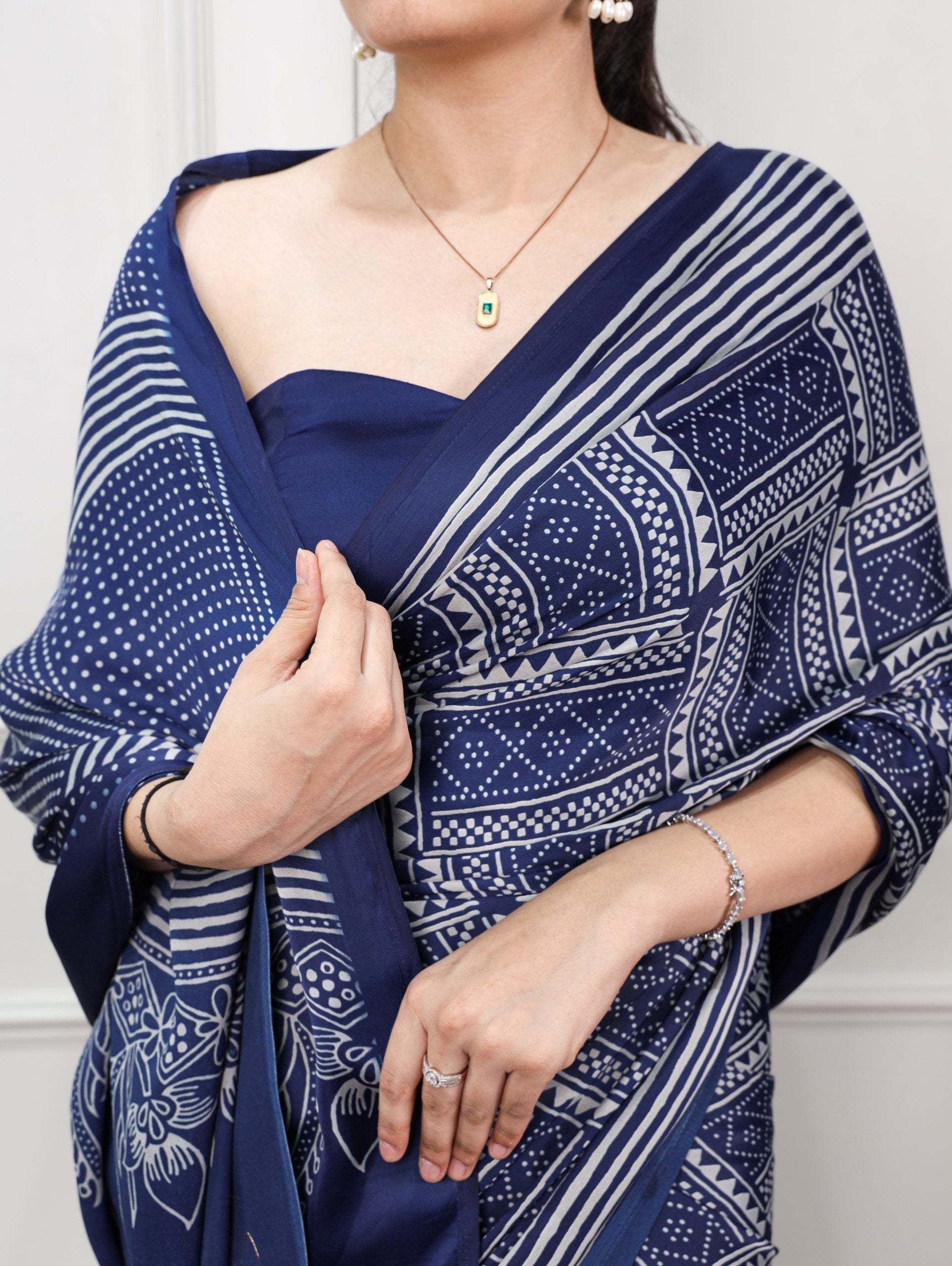 Designer Satin Silk Printed Saree