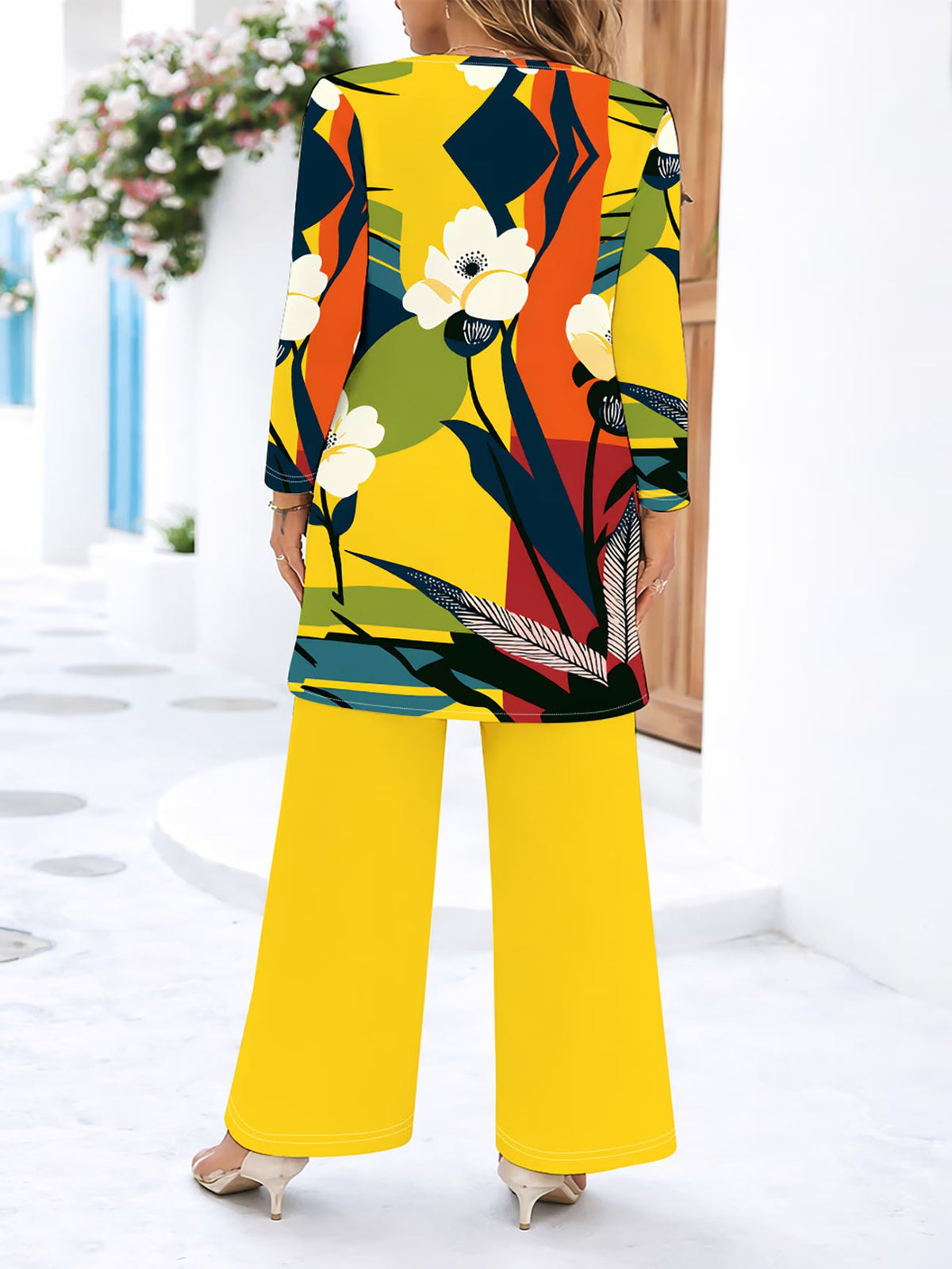 Floral Elegance Long Sleeve Co-Ord Set