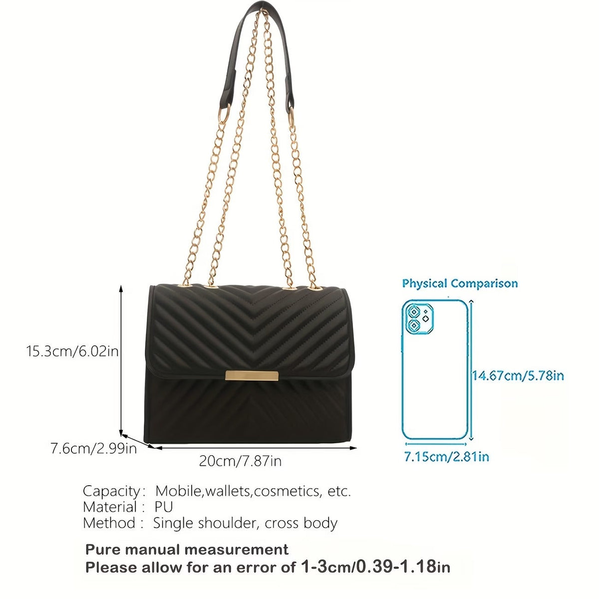 ChicAura Square Sling Bag