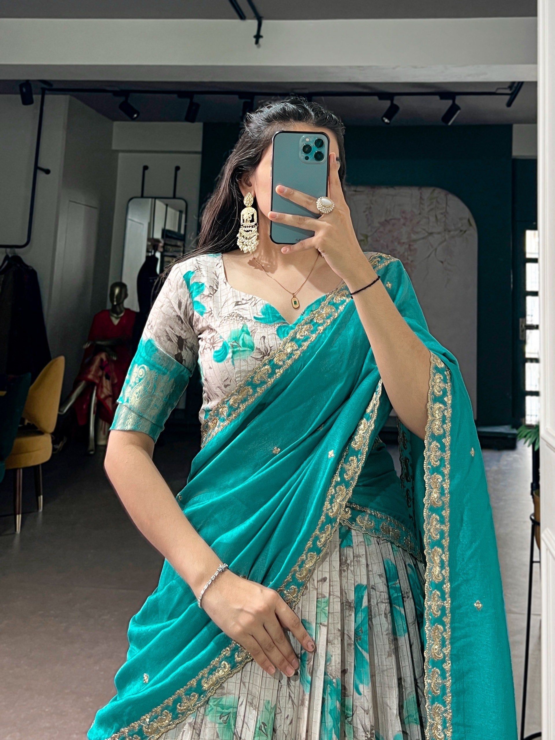 Dola Chex Floral Printed Lehenga Choli