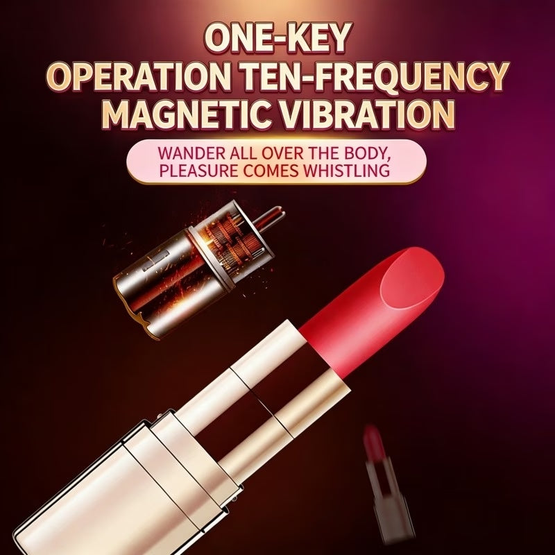 Luxury Lipstick Style Personal Massager for Women | Quiet, Multi-Speed & USB Rechargeable | Discreet Design