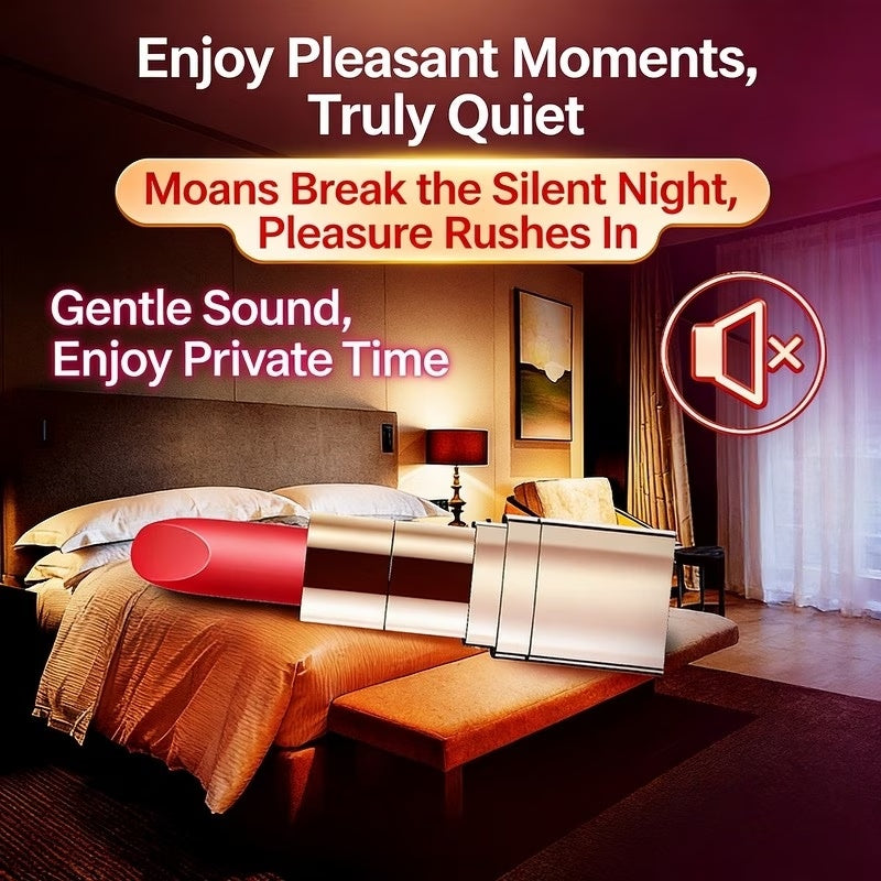 Luxury Lipstick Style Personal Massager for Women | Quiet, Multi-Speed & USB Rechargeable | Discreet Design