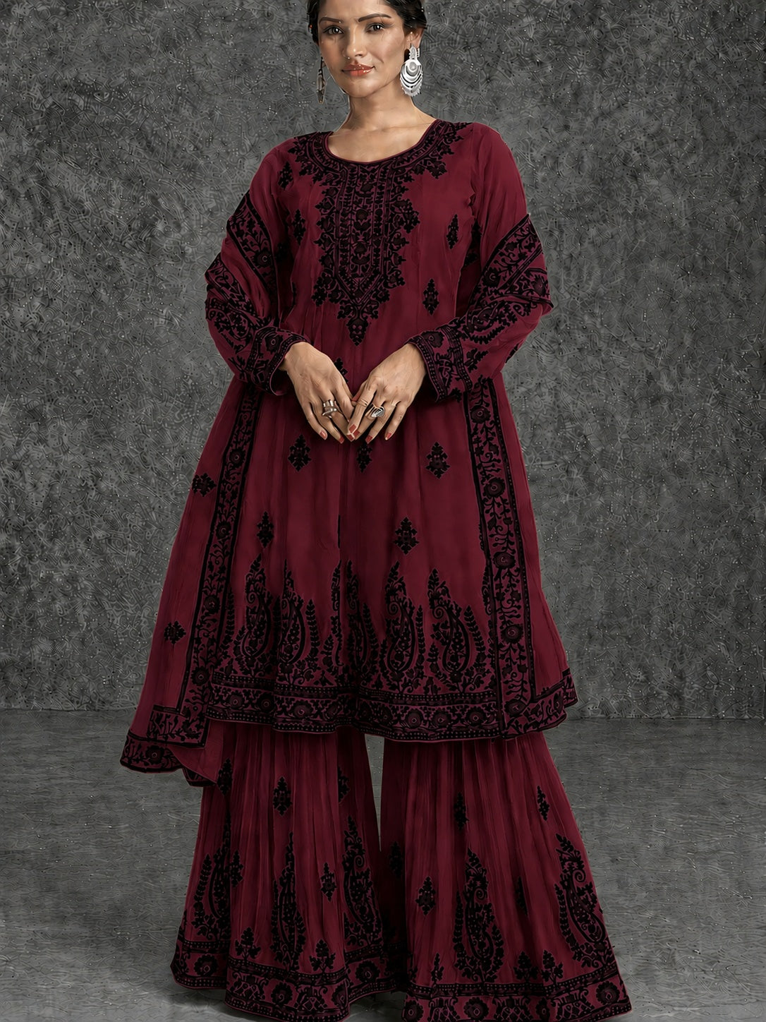 Floral Elegance Women's Matching Top & Pants Set