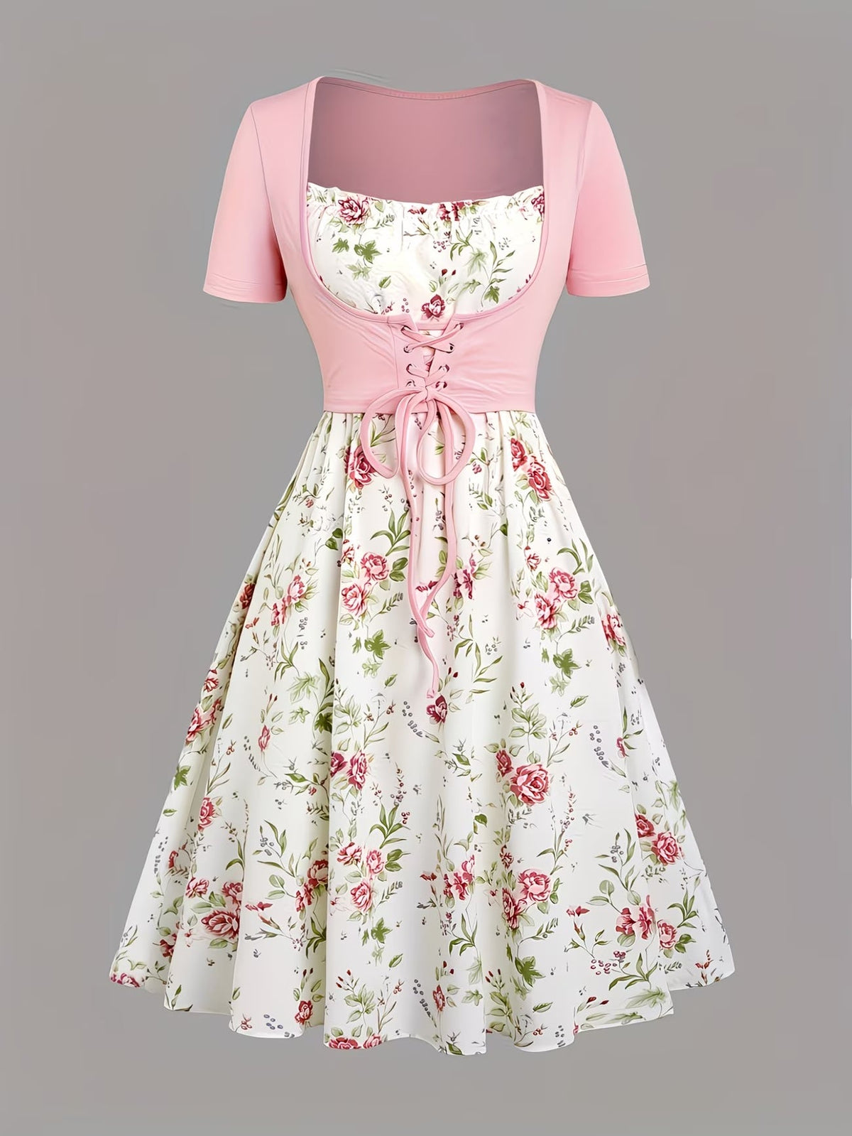 Women's Floral Halter Dress & Cardigan Set
