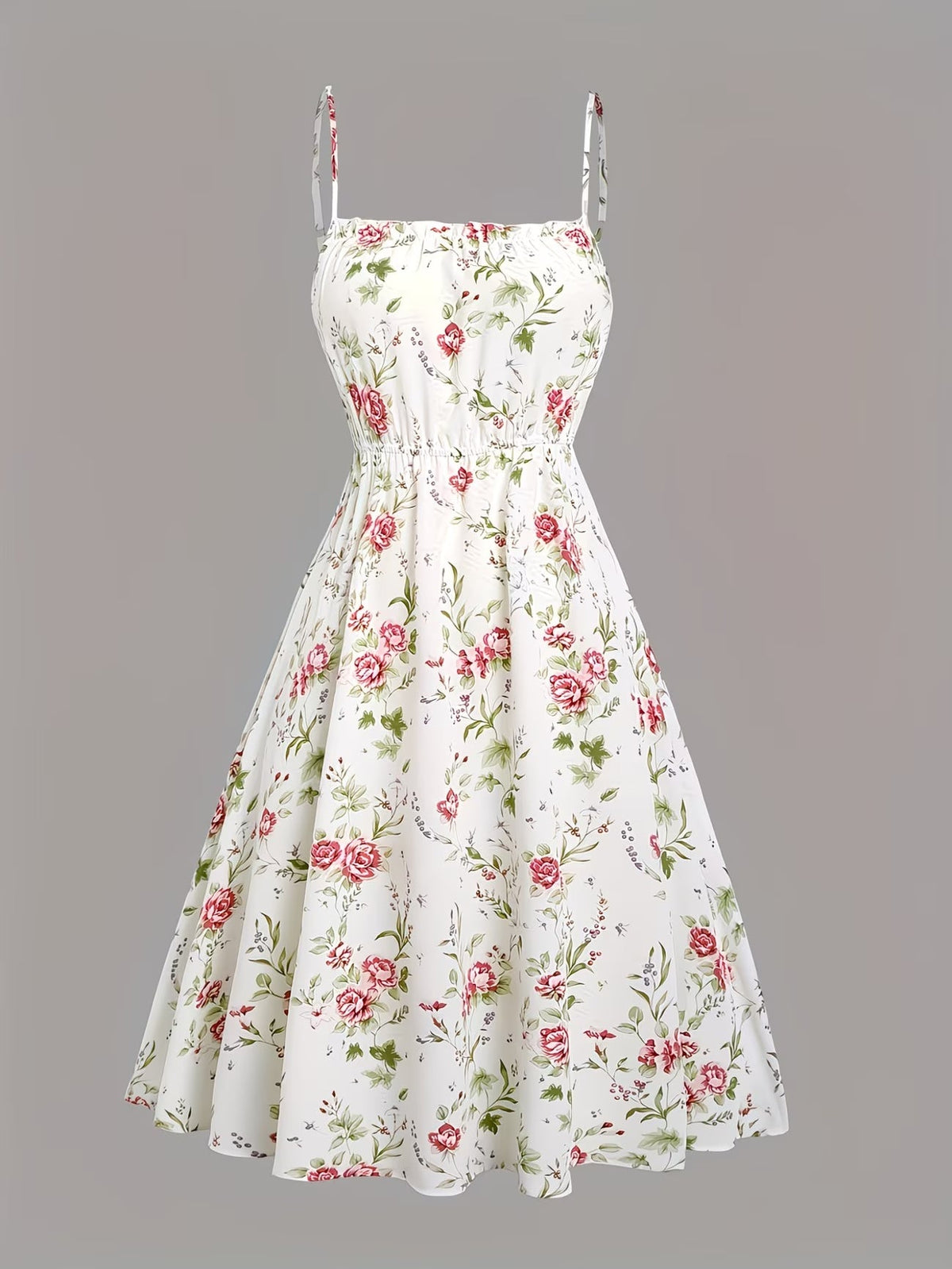 Women's Floral Halter Dress & Cardigan Set