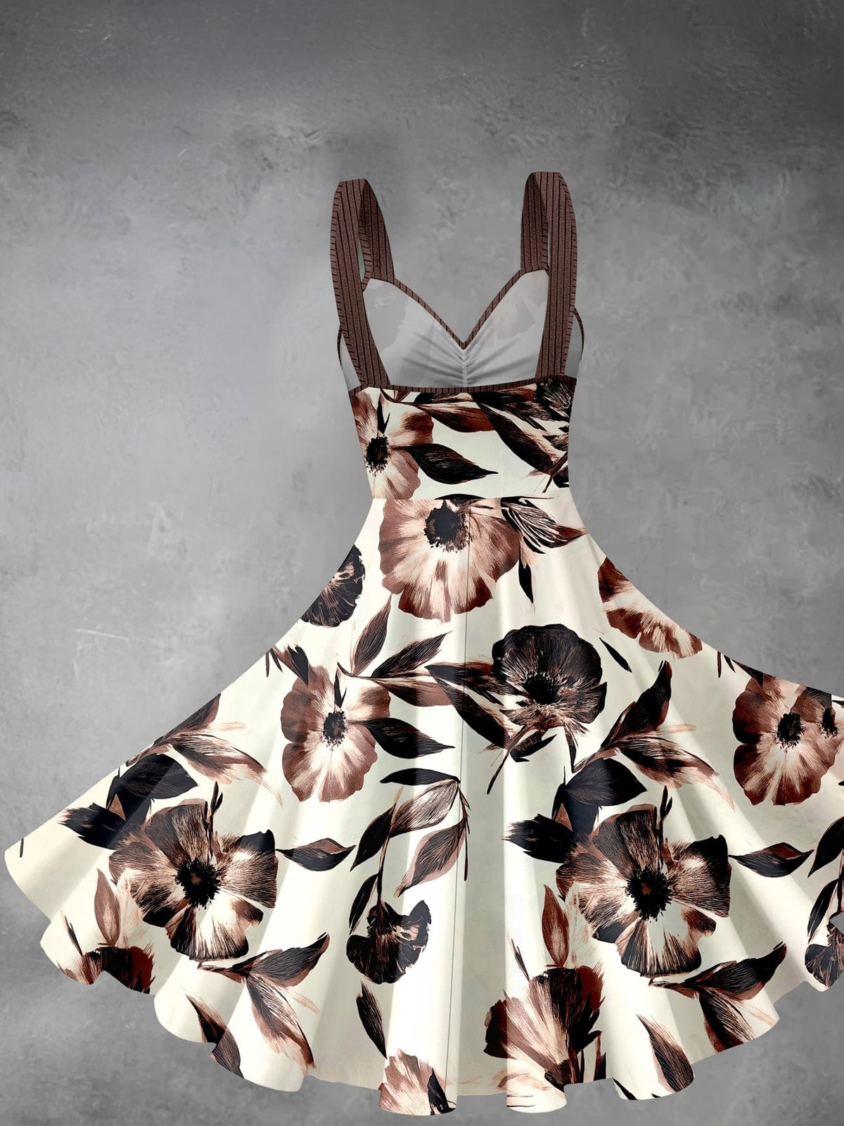 Women's Floral Halter Dress & Cardigan Set