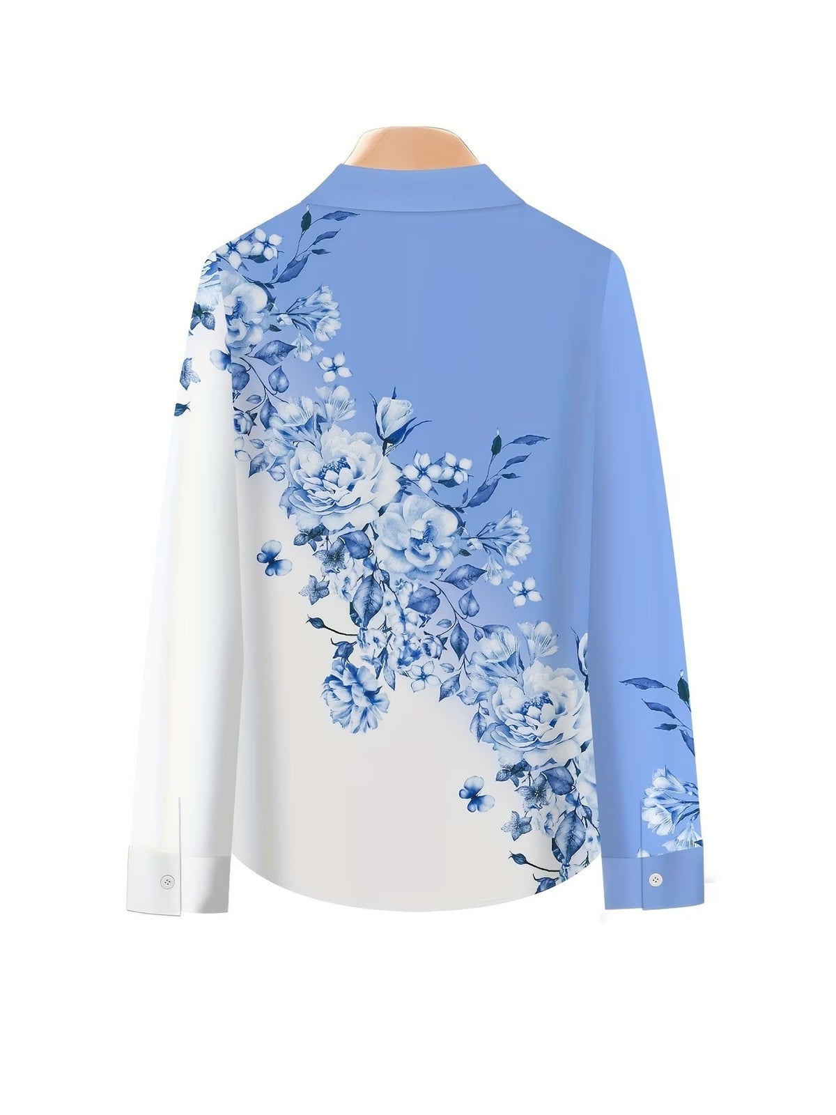 Women’s Floral Color-Block Blouse & Relaxed Trousers Co-Ord Set