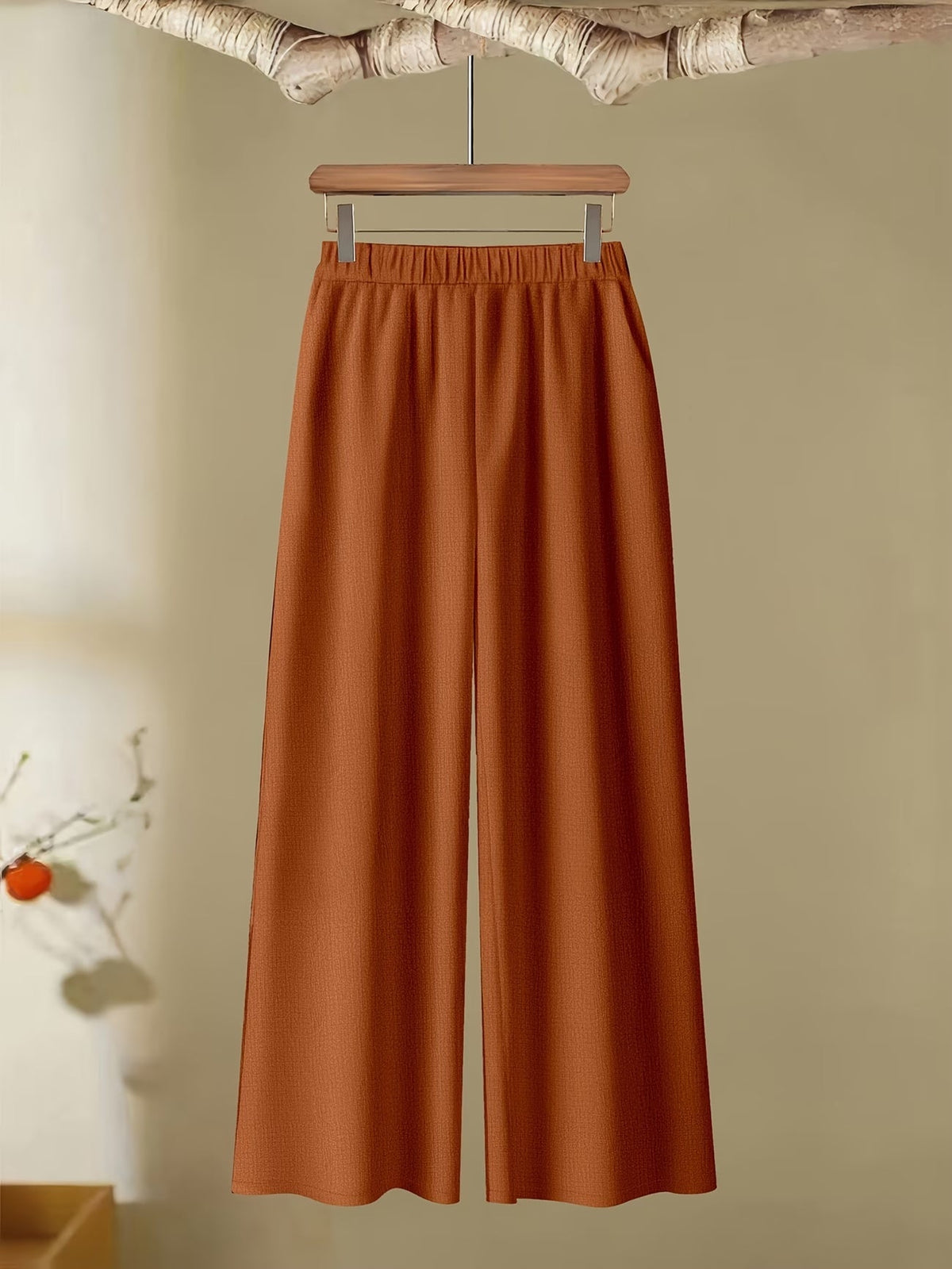 Women’s Floral Color-Block Blouse & Relaxed Trousers Co-Ord Set