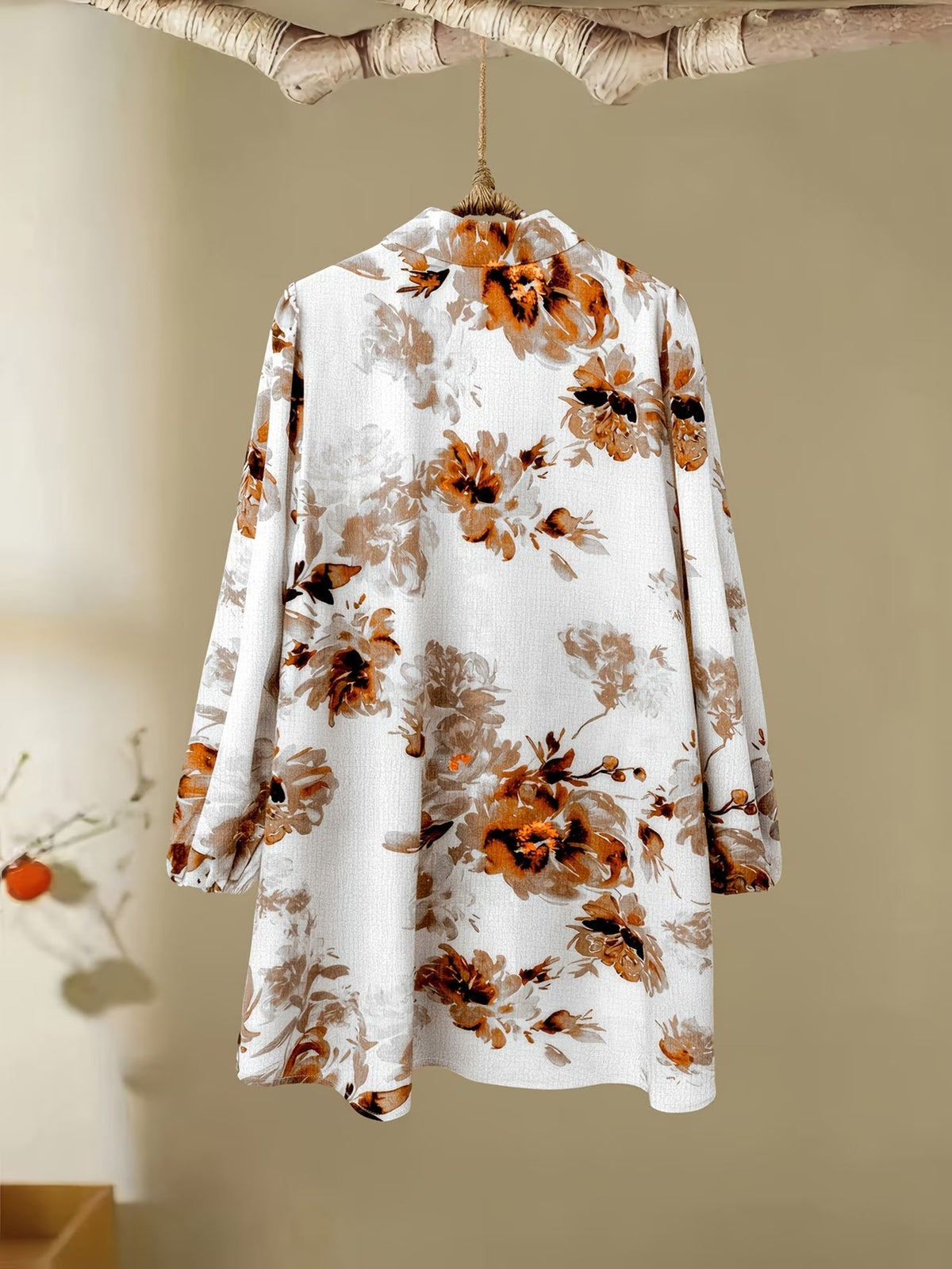Women’s Floral Color-Block Blouse & Relaxed Trousers Co-Ord Set
