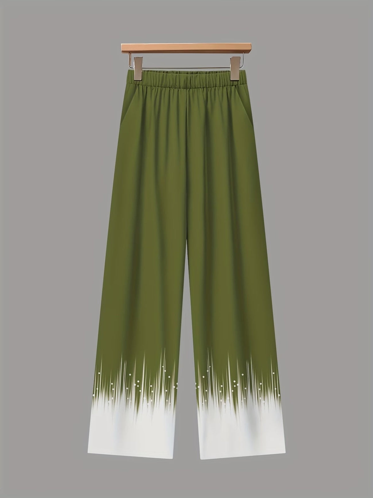 Women’s Floral Color-Block Blouse & Relaxed Trousers Co-Ord Set