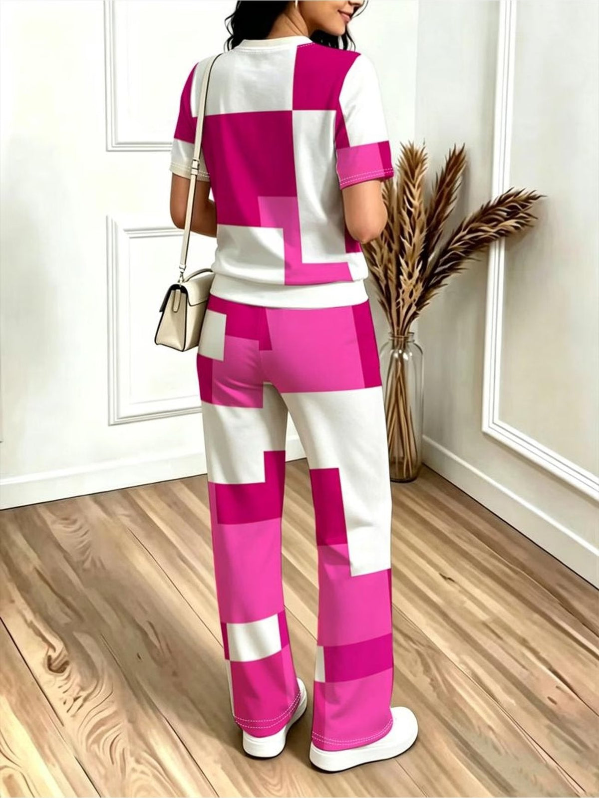 Striped Luxe 2-Piece Women’s Pantsuit Set