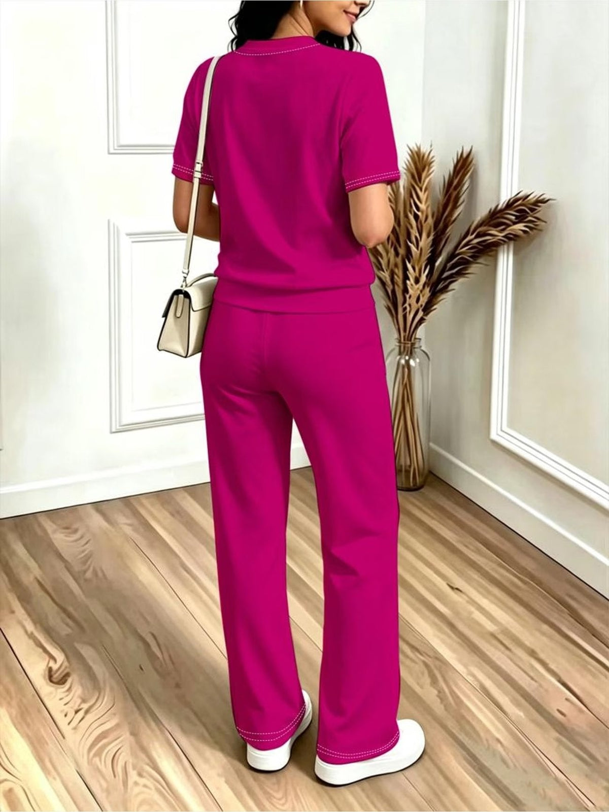 Striped Luxe 2-Piece Women’s Pantsuit Set